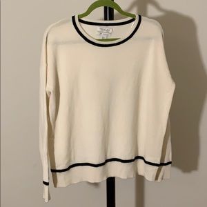 Rachel Zoe 100% Cashmere Cream Sweater Size L